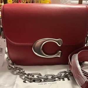 Coach Idol Bag-NWT -Sold out Color- Enamel Red